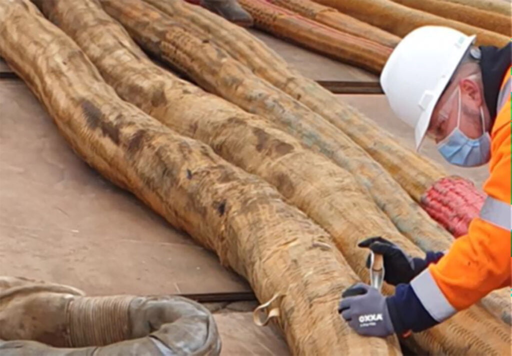 inspection of heavy lift slings