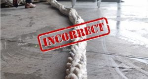 it is important to ensure that twists are not being introduced into the rope